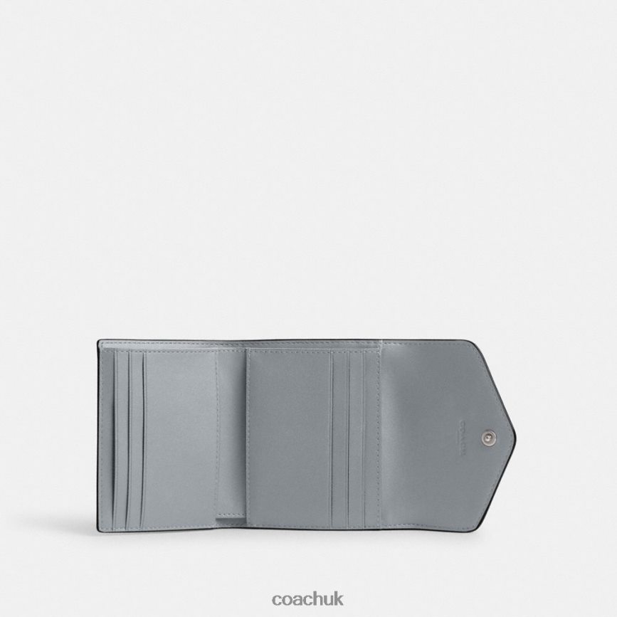 Coach Women WYN SMALL WALLET LH/Grey Blue D0DL44350