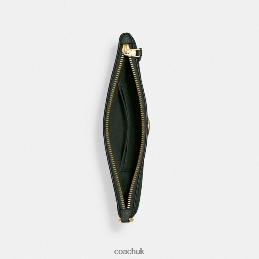 Coach Women SMALL WRISTLET B4/Amazon Green D0DL44363